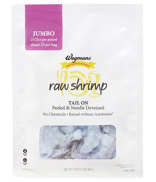 Wegmans Frozen Jumbo Raw  Shrimp