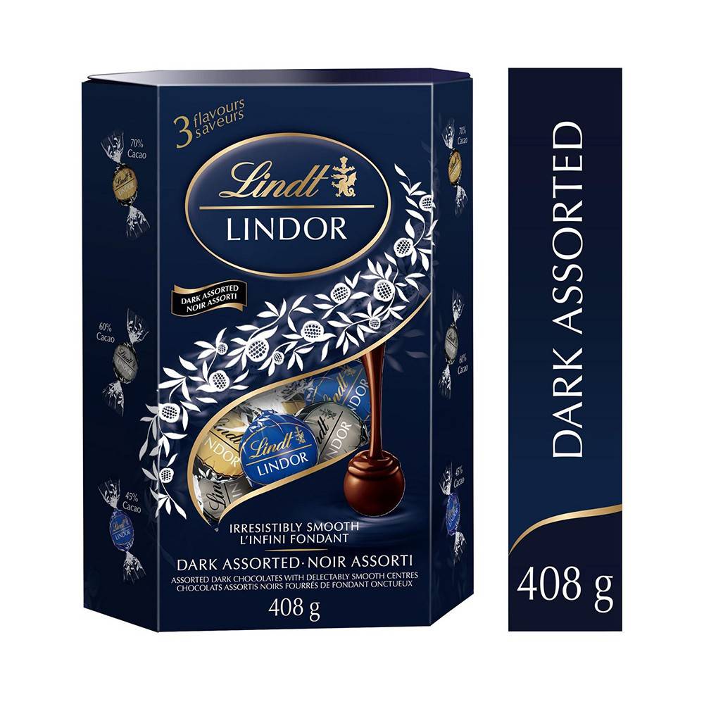 Lindt Lindor Assorted Dark Chocolates (408 g)