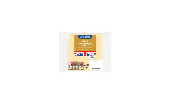One Stop Mild Cheddar Cheese 220g (398388)