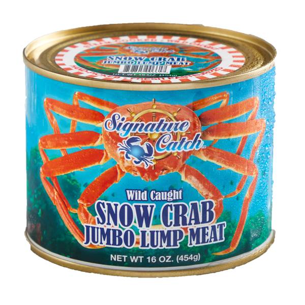 Signature Catch Wild Caught Snow Crab Jumbo Lump Meat (16 oz)