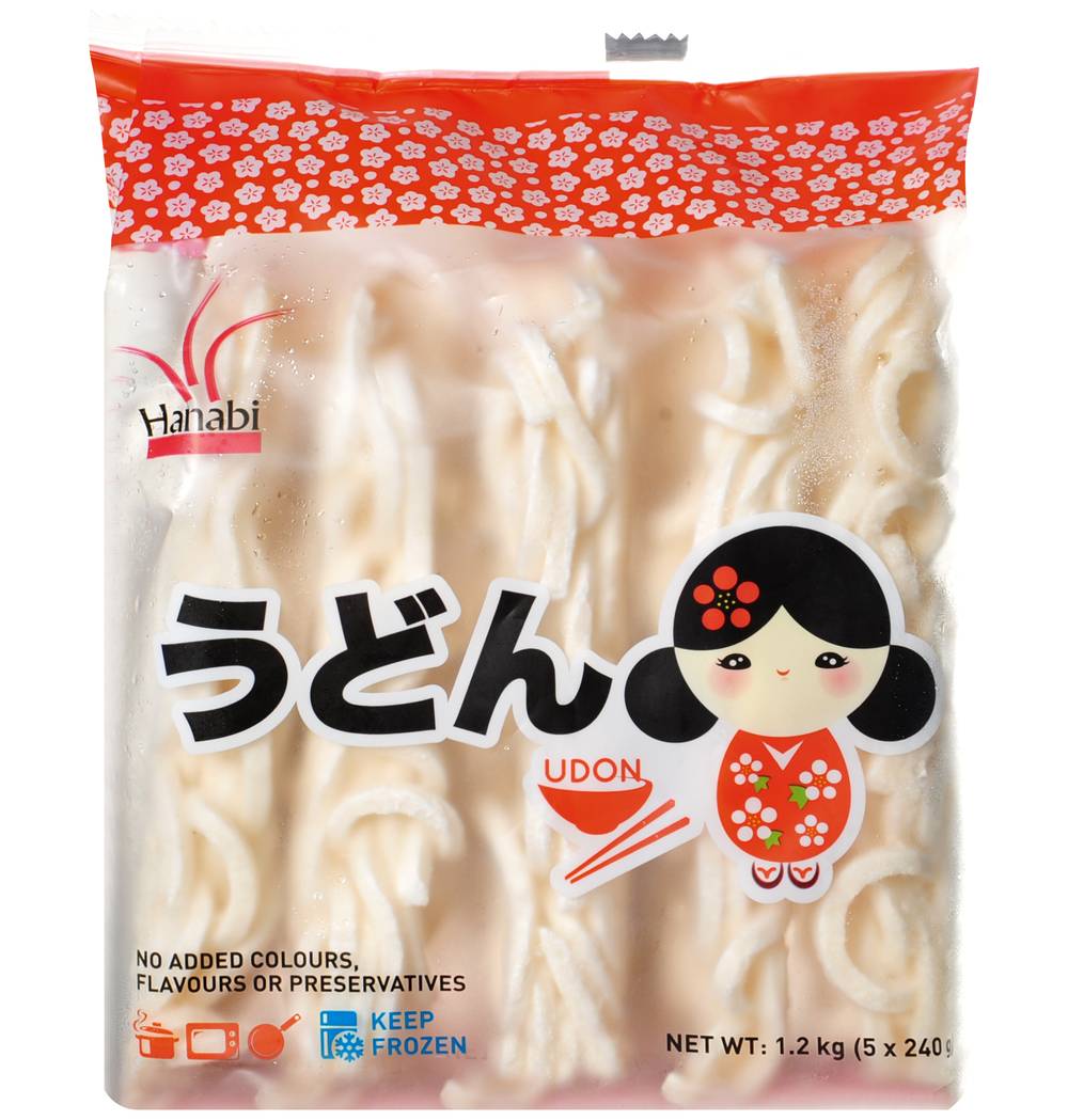 Hanabi Frozen Noodles Udon (1.2kg)
