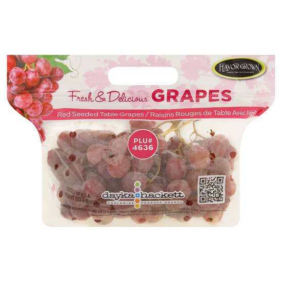 Flavor Grown Fresh & Delicious Red Seeded Table Grapes