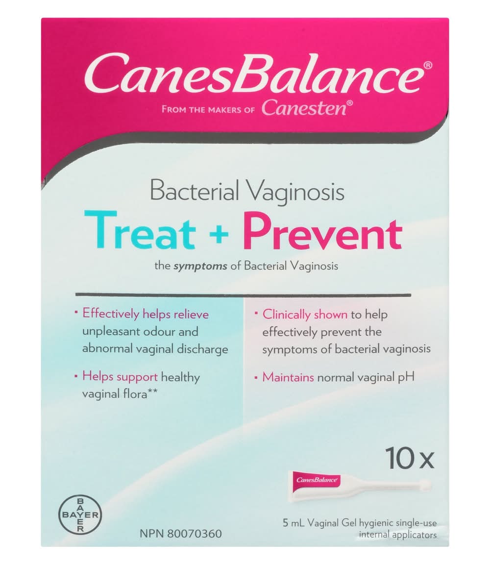 Canesten Bacterial Vaginosis Vaginal Treat + Prevent Gel (50 ml, 10 ct)