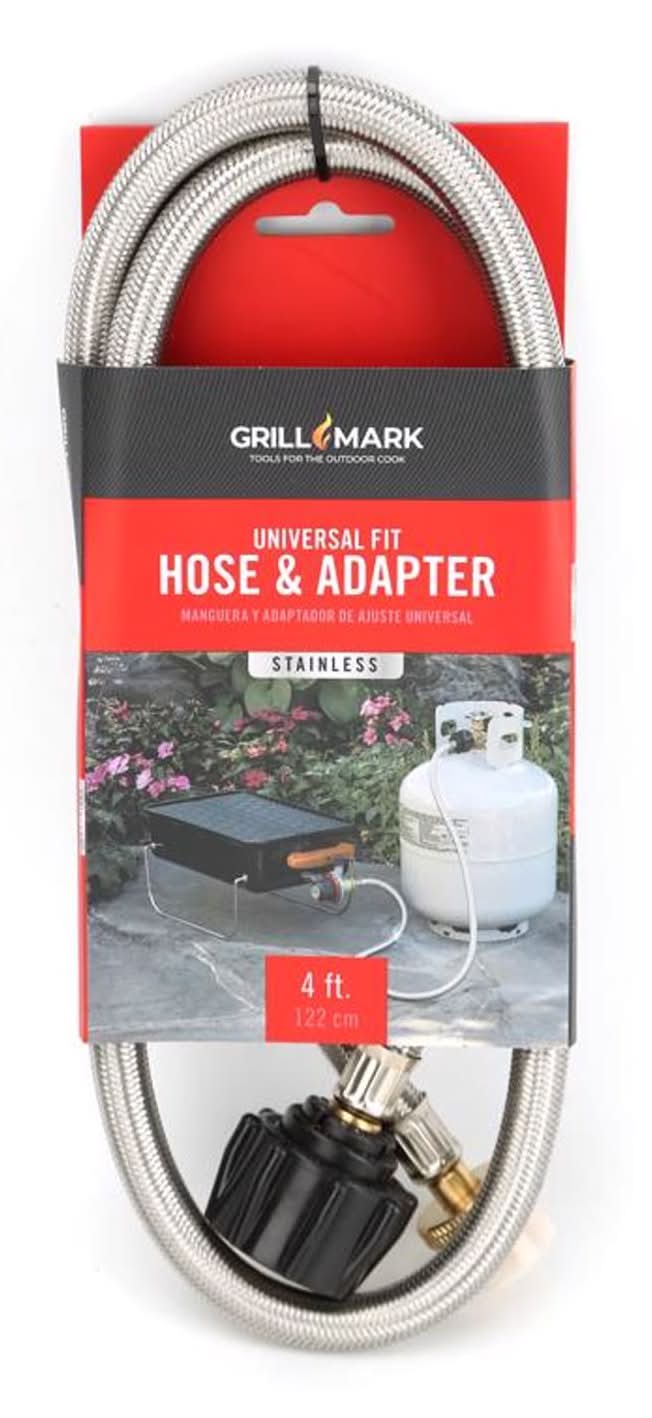 Grill Mark Stainless Steel Gas Line Hose And Adapter For Grill Mark