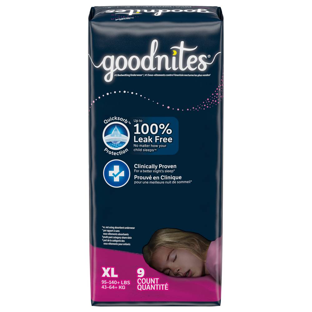 GoodNites Girl Xl Nighttime Underwear (1.8 lbs)