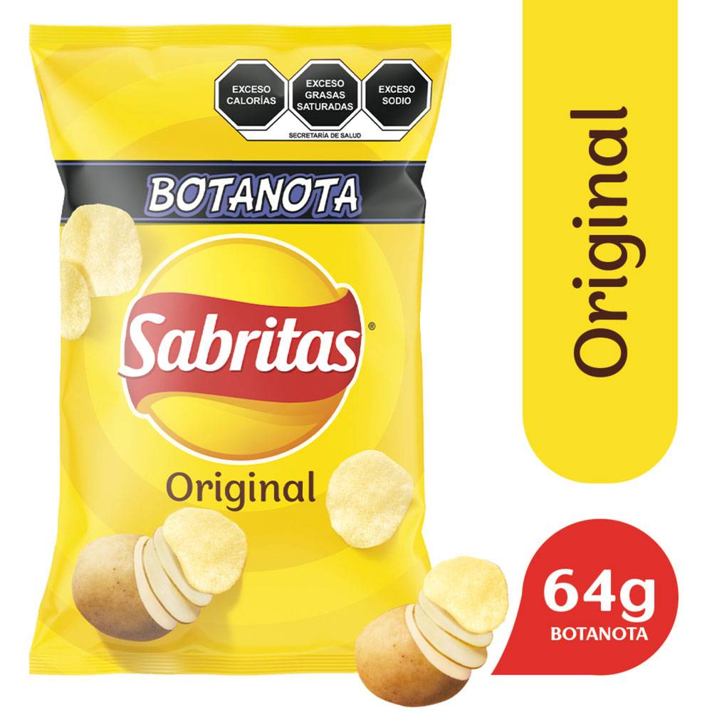 Sabritas papas saladas original (64 g)