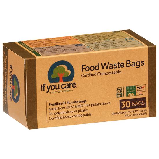 If You Care Compostable 3 Gallon Food Waste Bags (30 ct)