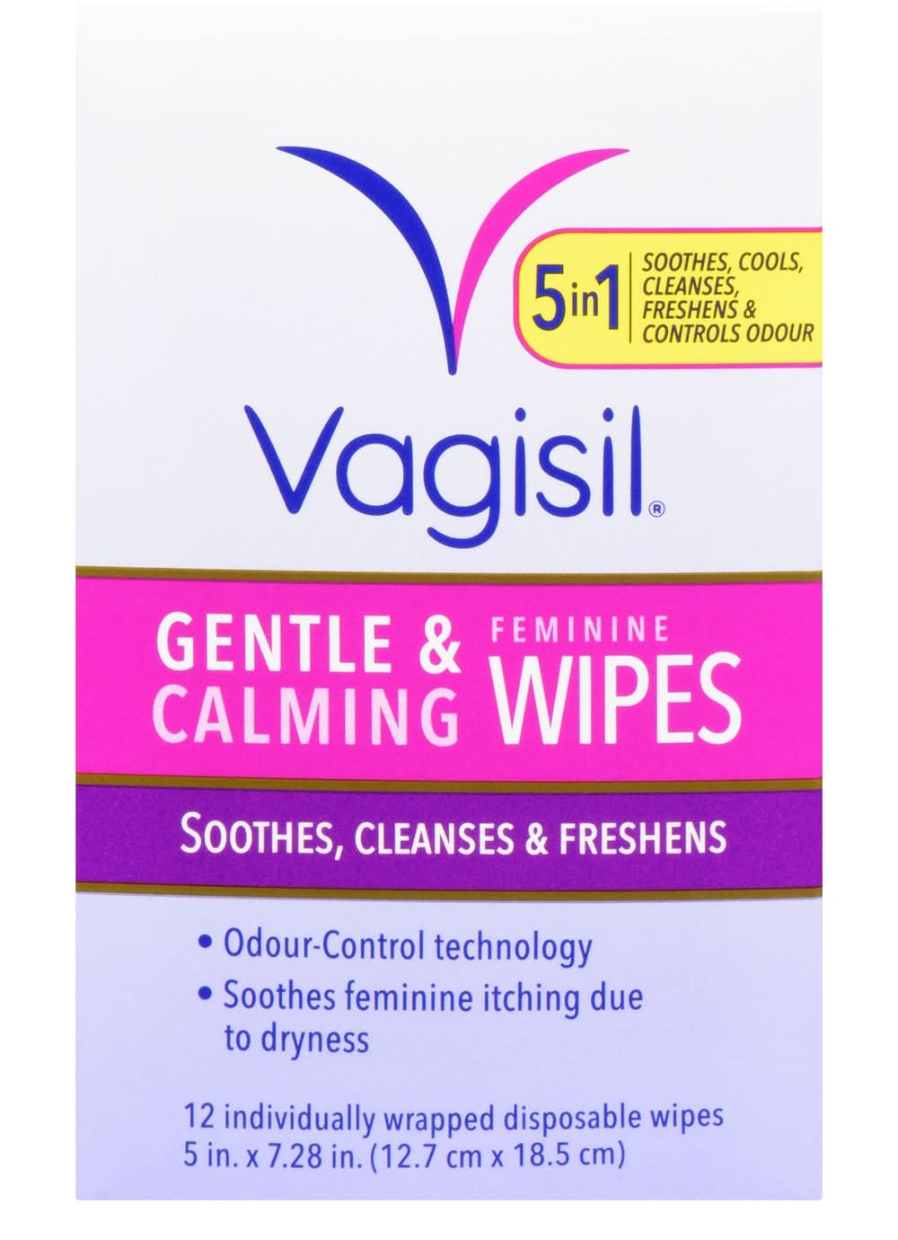 Vagisil Gentle & Calming Feminine Wipes (100 g)