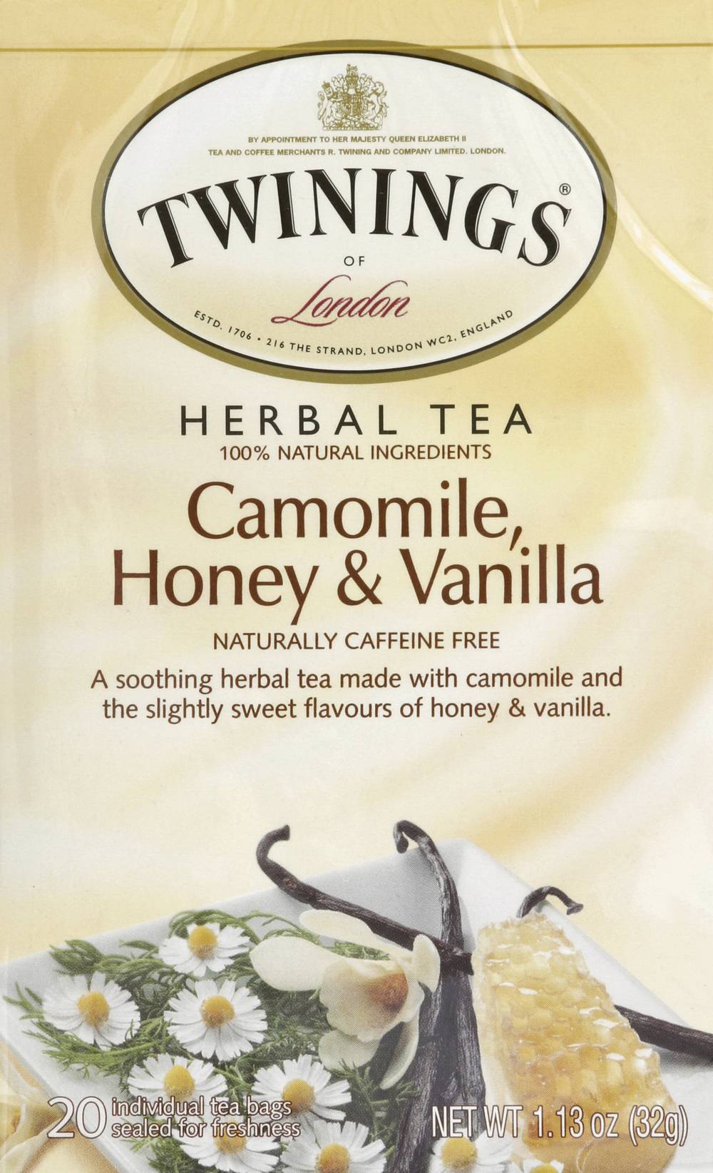 Twinings Camomile Honey & Vanilla Herbal Tea Bags (1.12 oz)