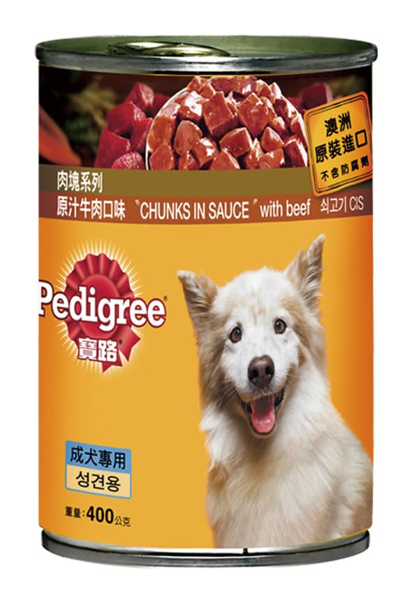 寶路 成犬罐頭肉塊原汁牛肉口味 - 成犬 (400 g)