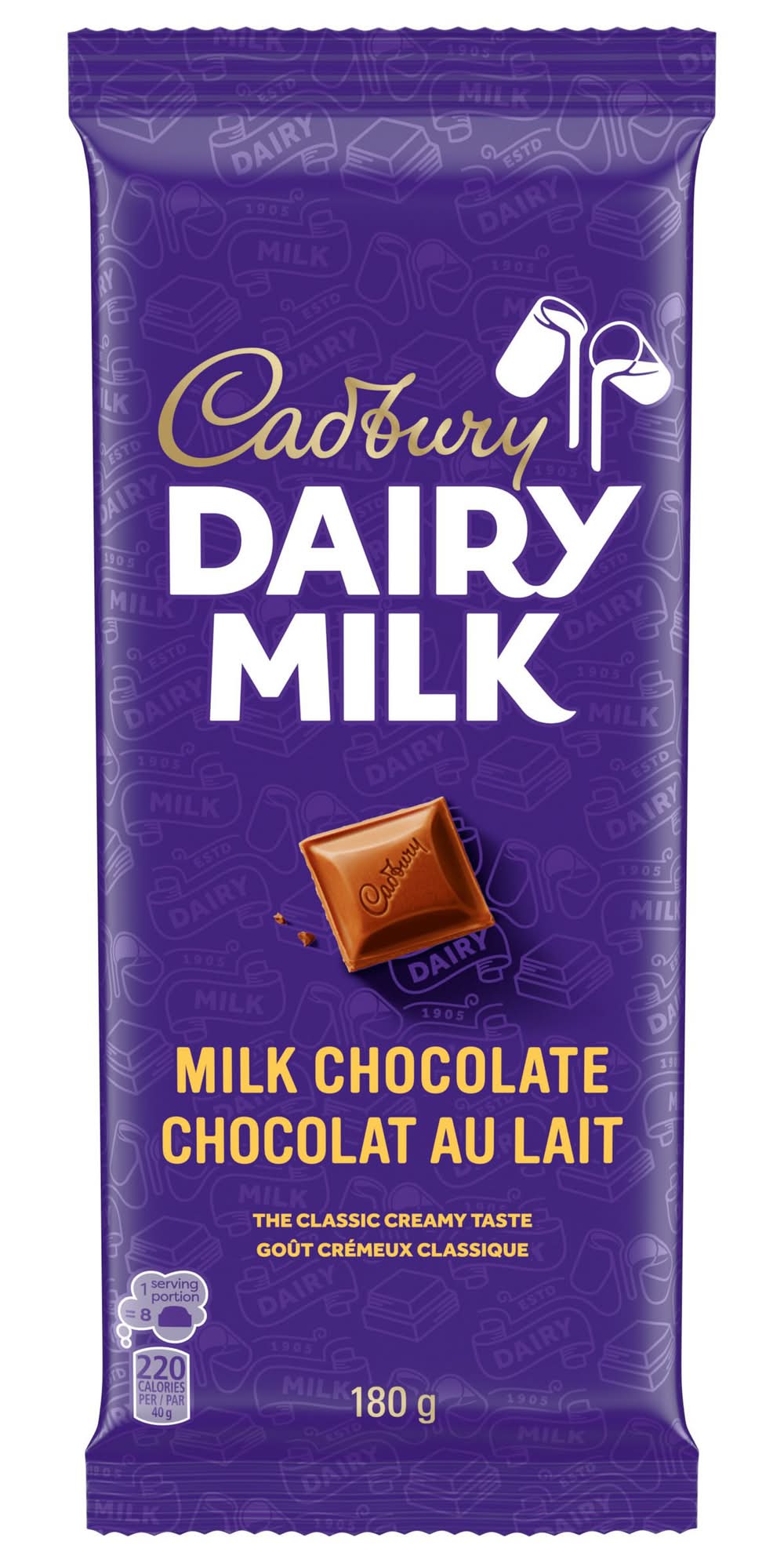 Cadbury Dairy Milk Chocolate Bar (180 g)