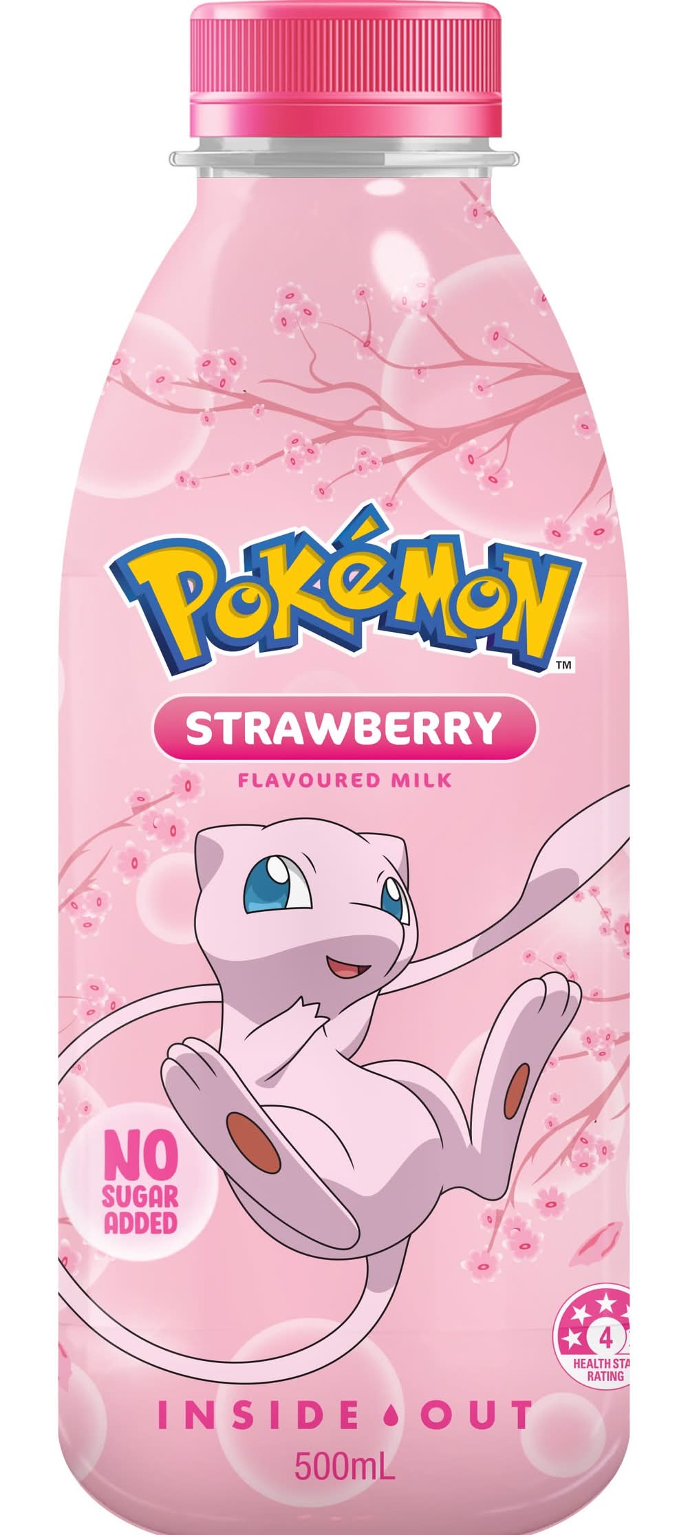 Pokémon Strawberry Flavoured Milk 500ml