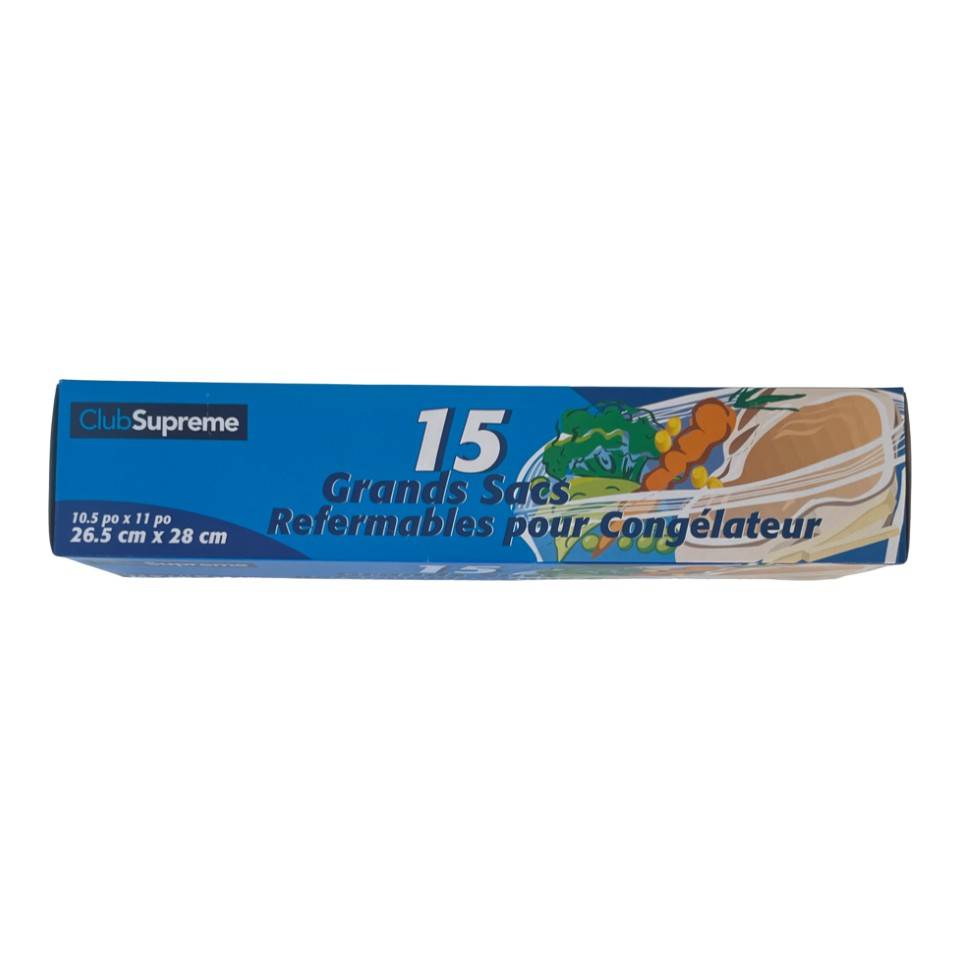 Club supreme grand (15 un) - large freezer bag (15 units)