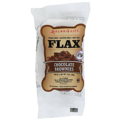 Flax4life Gluten Free Chocolate Brownies 2 Pack