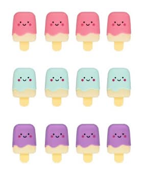 Spritz Party Favors Popsicle Lip Gloss, Assorted (0.08 oz, 12 ct)