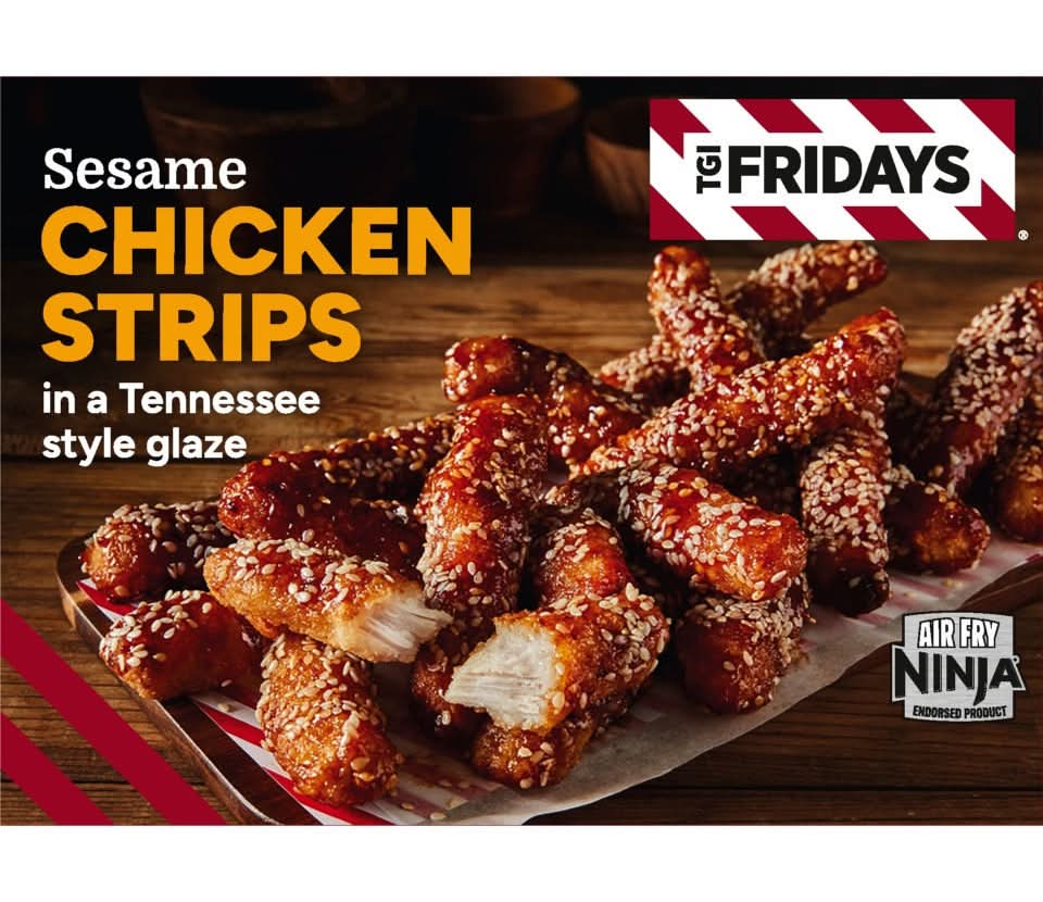 TGI Friday's Sesame Chicken Strips in a Tennessee Style Glaze (480g)