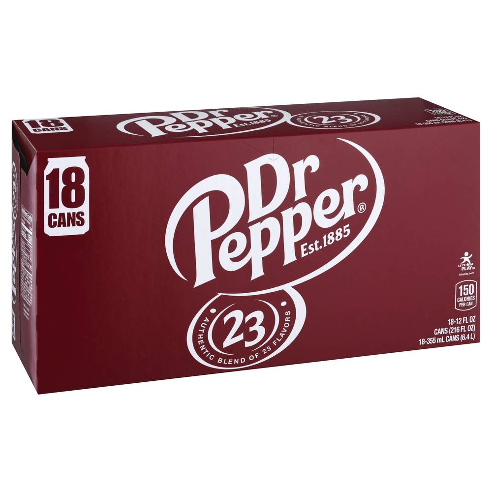 Dr Pepper Soda Cans (18 ct)