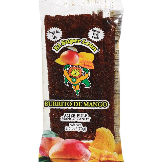 El Super Leon Burrito De Mango Candy (2.5oz bag)