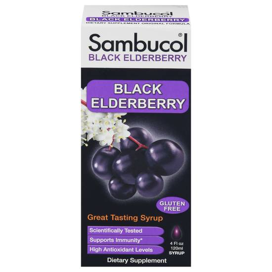 Sambucol Black Elderberry Supplement Syrup
