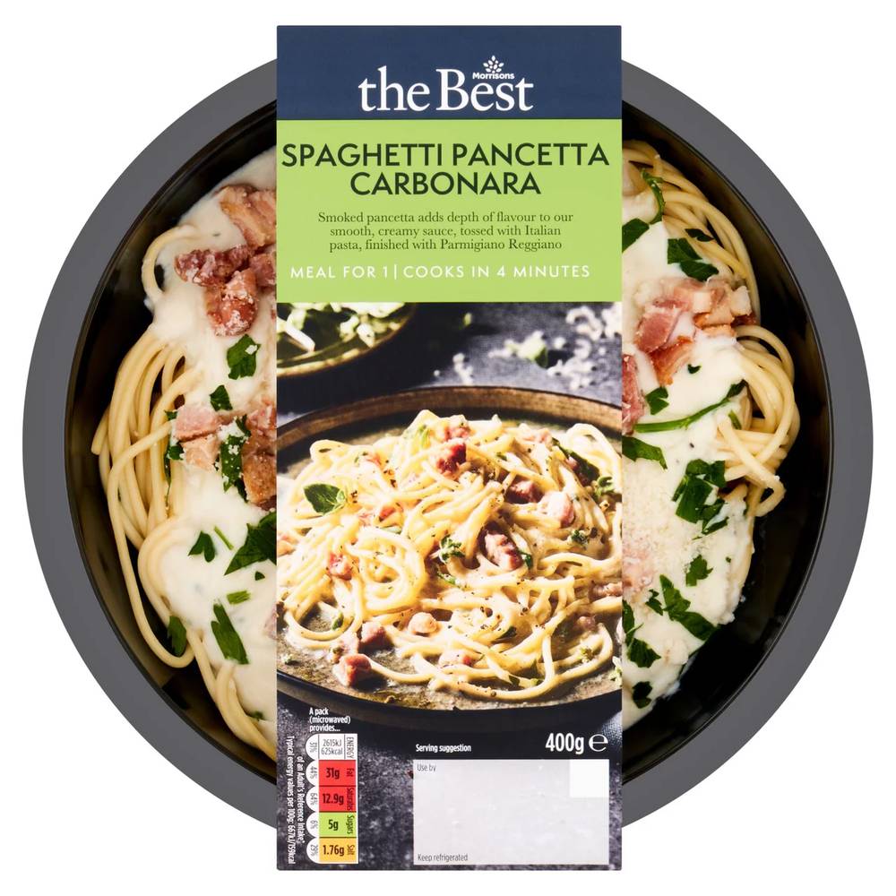 Morrisons The Best Spaghetti Pancetta Carbonara (400g)