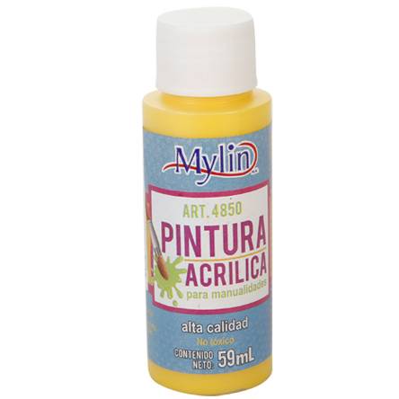 Mylin · Pintura acrílica, amarilo (59 ml)