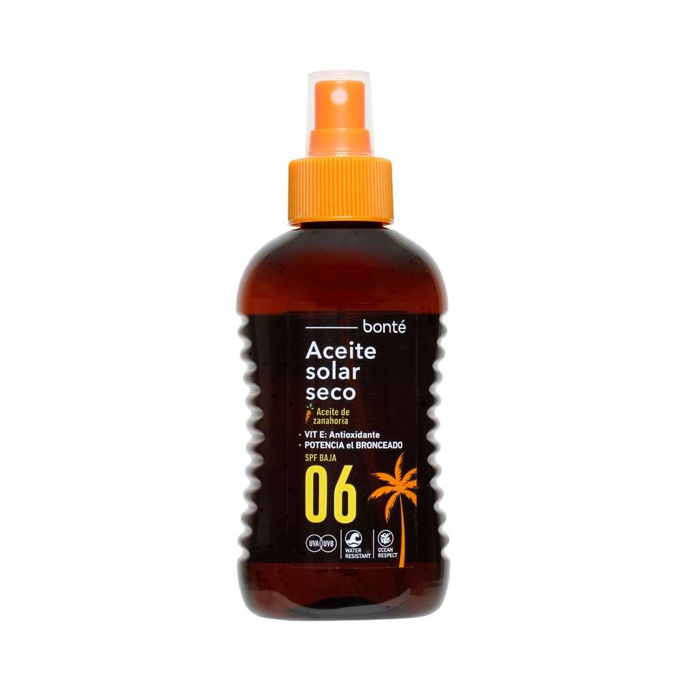 Aceite Solar Bonte Spf6 200ml