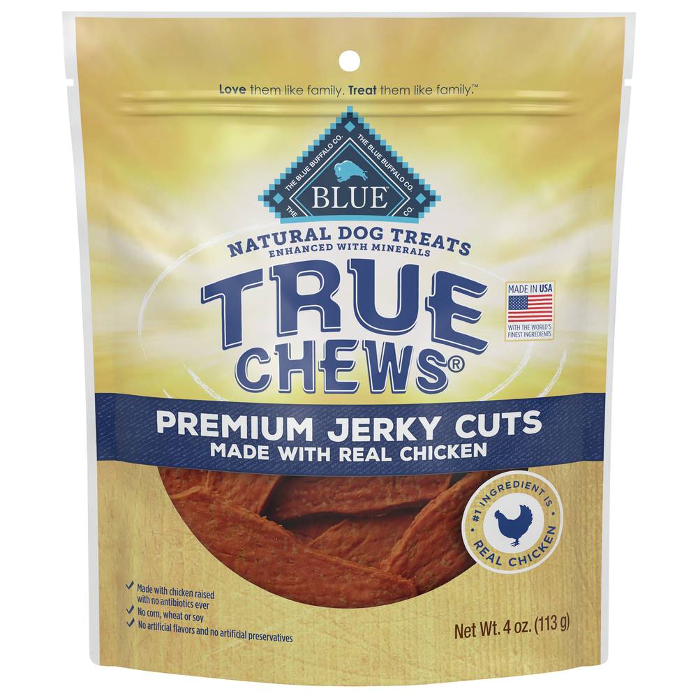 Blue Buffalo True Chews Premium Jerky Cuts Natural Chicken Dog Food (4 oz)