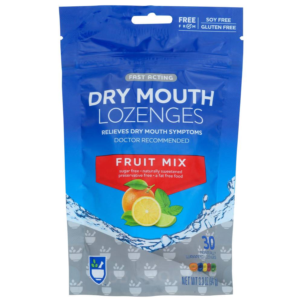 Rite Aid Oral Care Dry Mouth Lozenges Fruit Mix (30 ct)