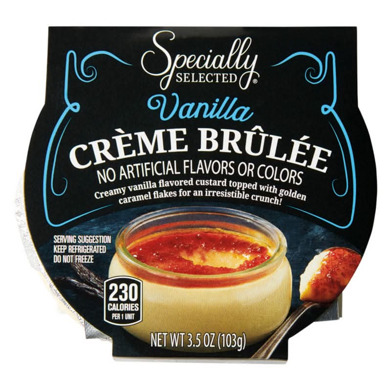 Specially Selected Crème Brûlée, Vanilla (3.5 oz)