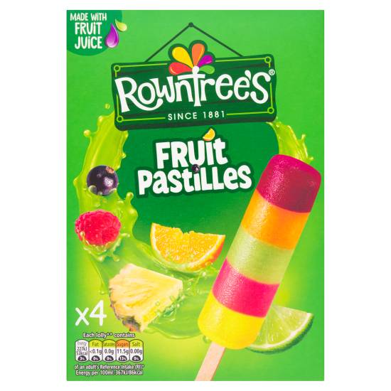 Rowntree's Fruit Pastilles Lollies (4 pack)