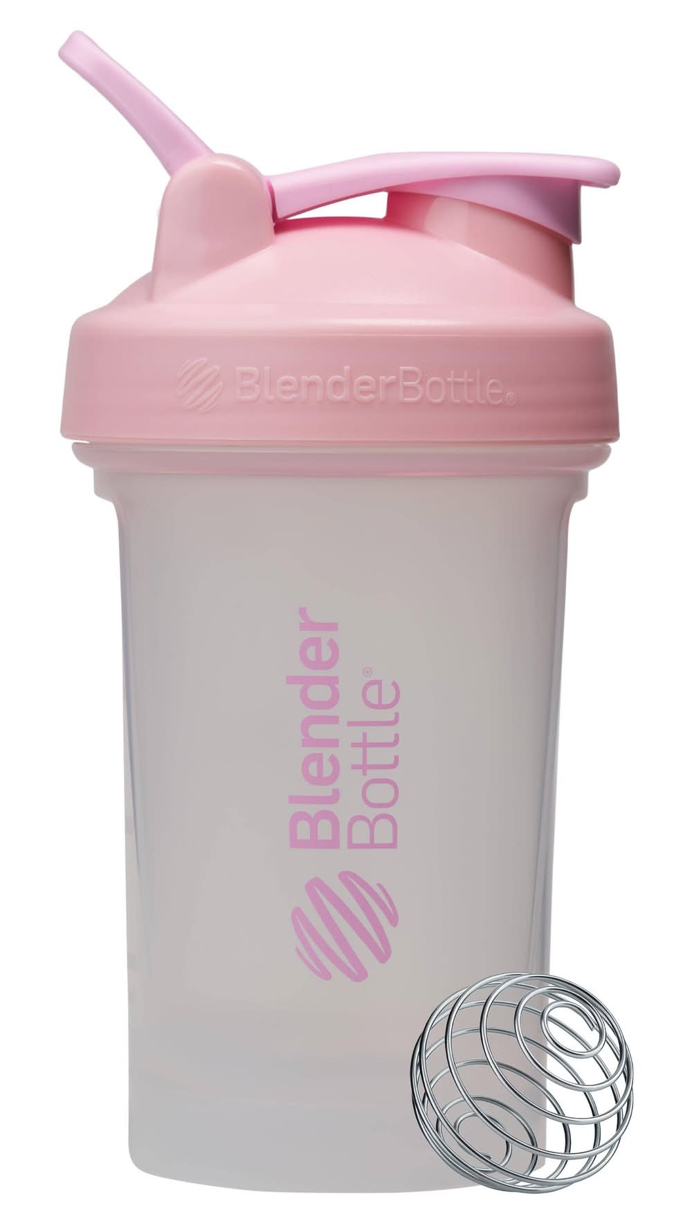 Blender Bottle Plastic Classic Water Bottle 20 oz, Pink