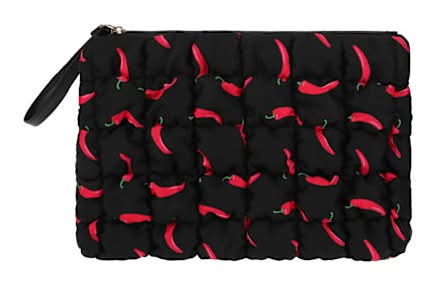 Quilted Wristlet Bag Pepper