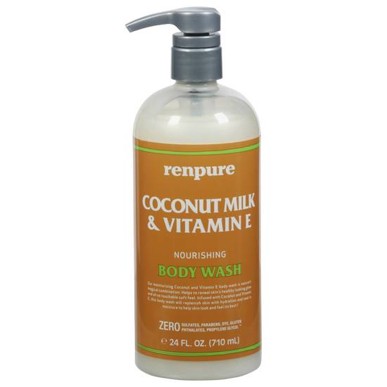 Renpure Body Wash, Coconut Milk & Vitamin E (24 fo)