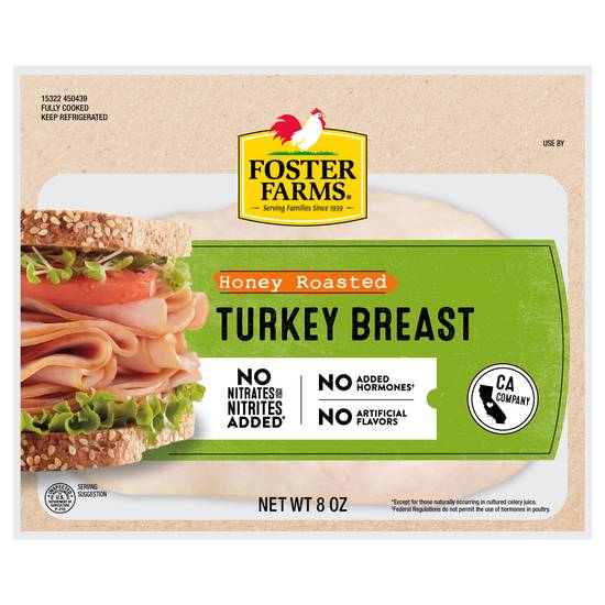 Foster Farms Honey Roasted Turkey Breast Deli Meat
