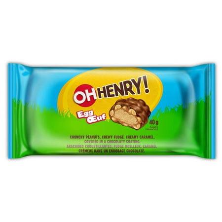 Oh Henry! Egg Candy Coated With Crunchy Peanuts Creamy Fudge & Caramel (40 g)