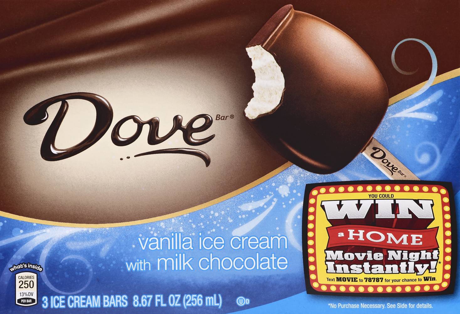 Dove Vanilla Ice Cream Bars With Milk Chocolate (8.7 fl oz)