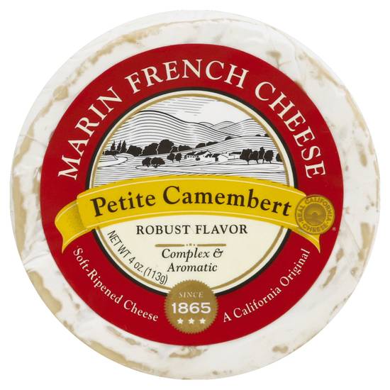 Marin French Cheese Petite Camembert Robust Flavor Soft-Ripened Cheese