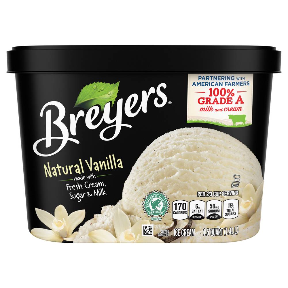 Breyers Natural Vanilla Ice Cream (1.5 qt)