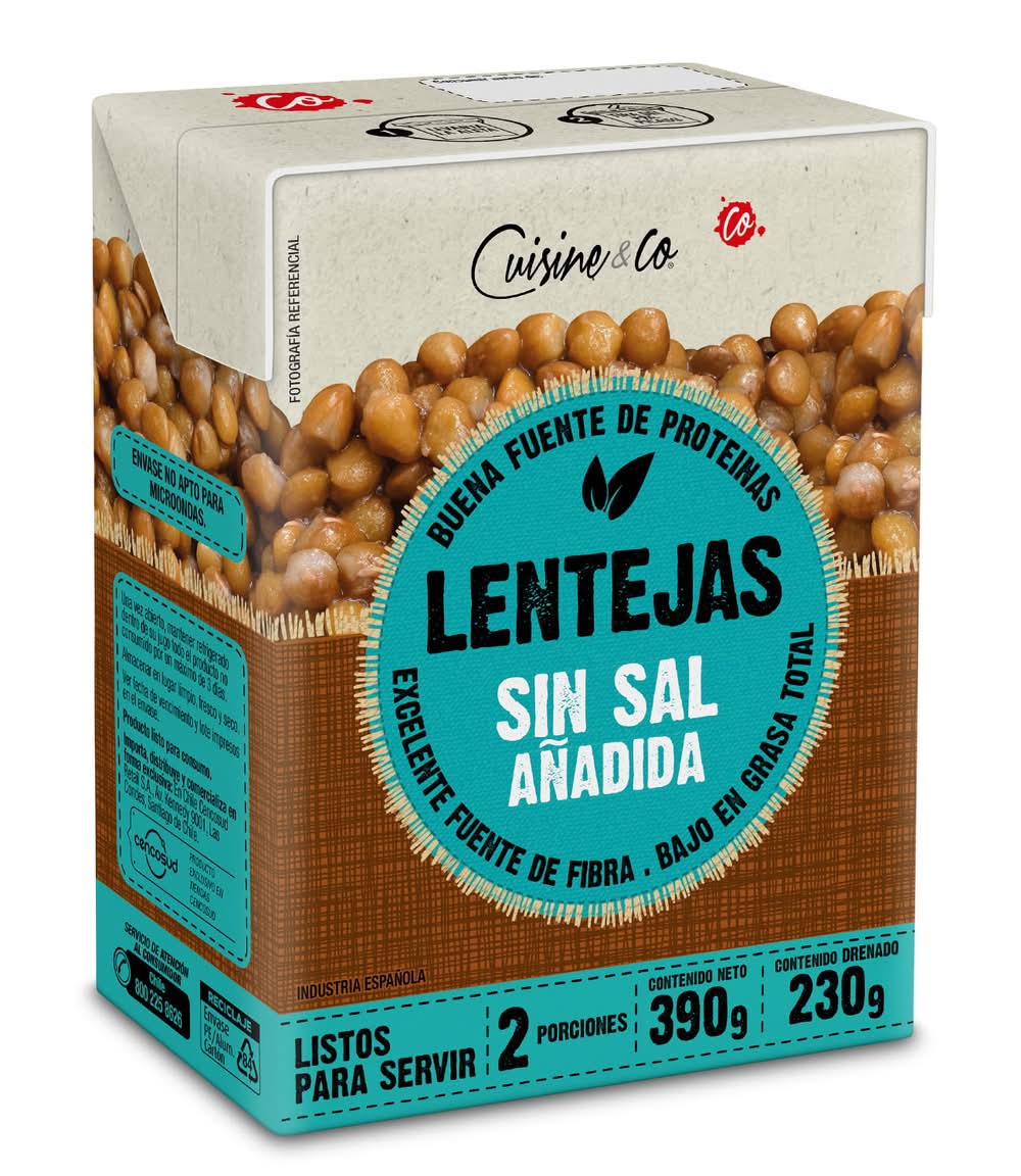Cuisine & Co · Lentejas listas para servir (400 g)