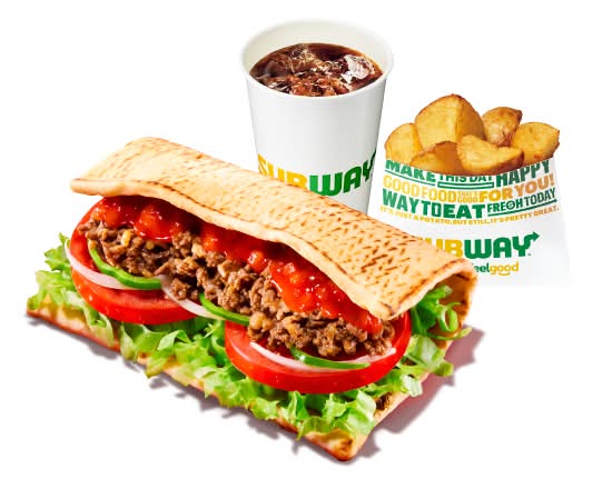 ざく切りサルサタコス (フラットブレッド) ポテトドリンクセット Taco Meat & Salsa（Flat Bread） Potato and drink set