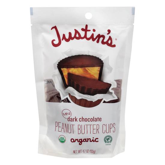 Justin's Organic Mini Dark Chocolate Peanut Butter Cups (4.7 oz)