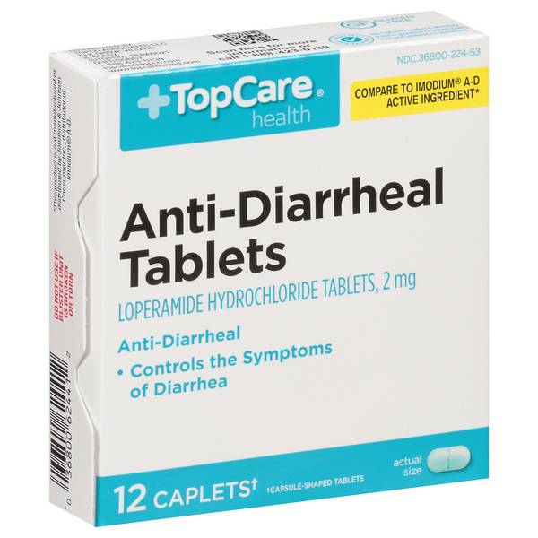 Topcare Anti-Diarrheal Tablets (12 ct)