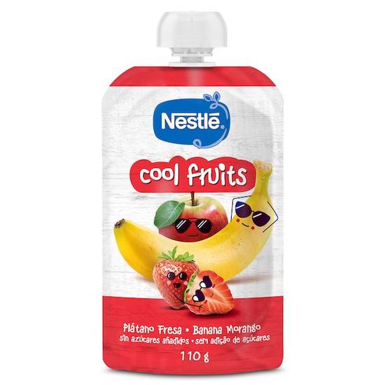 Puré de plátano y fresa cool fruits Nestlé bolsa 110 g