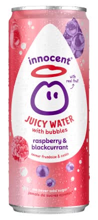 innocent Raspberry & Blackcurrant, Bubbles Sparkling Juicy Water (330ml)