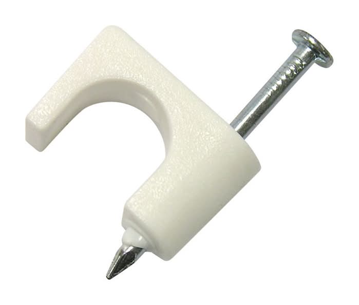 Gardner Bender 1/4 In. W Plastic Insulated Coaxial Staple 50 Pk