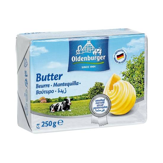 Mantequilla sin sal Oldenburger (250 g)