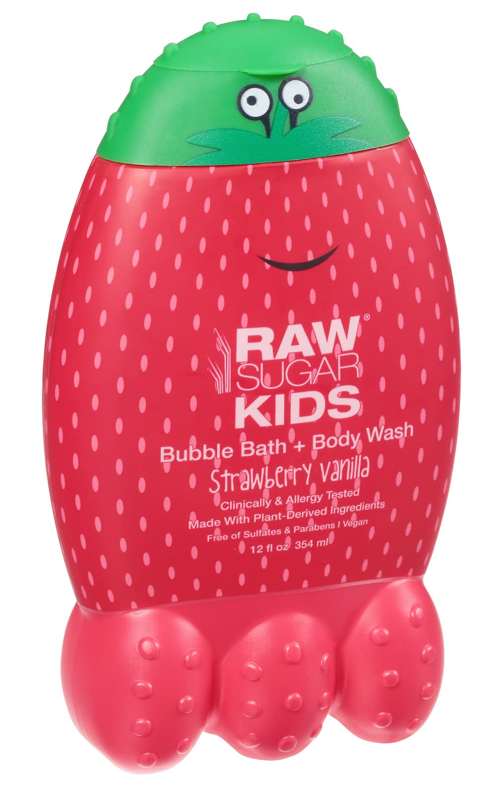 Raw Sugar Kids Strawberry Vanilla Bubble Bath + Body Wash (12 fl oz)