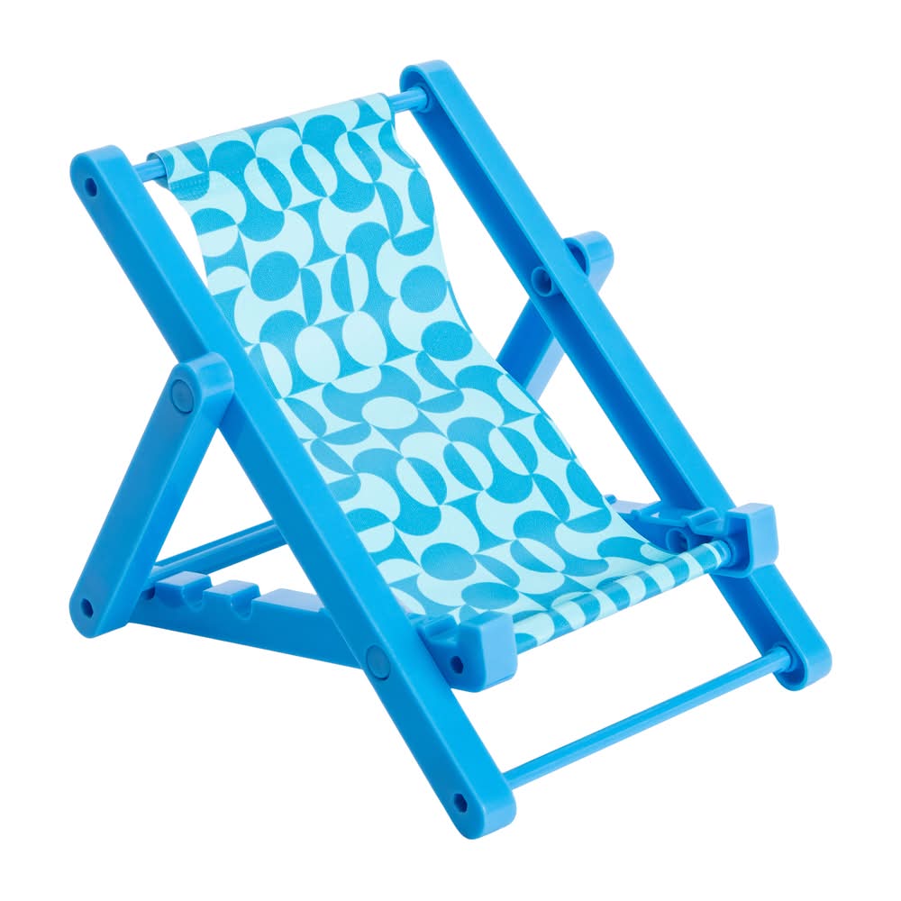 Folding Chair Phone Stand 4in x 4.53in Blue