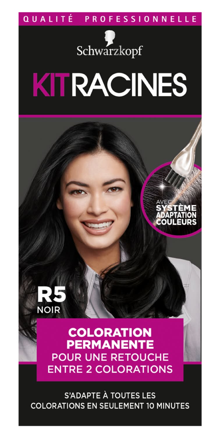 Schwarzkopf - Kit racines coloration permanente r5 noir (22ml)