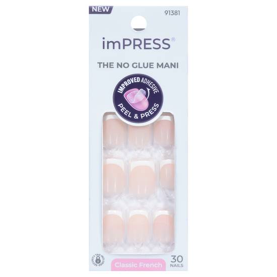 Impress Classic French Improved Adhensive Peel&Press Nails